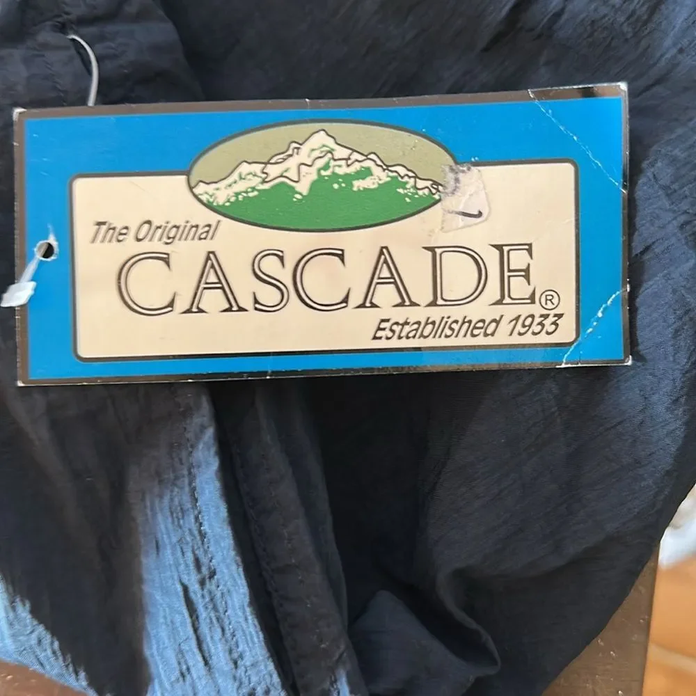 Cascade Men's Swim Trunks Dark Blue Nylon Quick Dry Shorts Size 3XL Beachwear